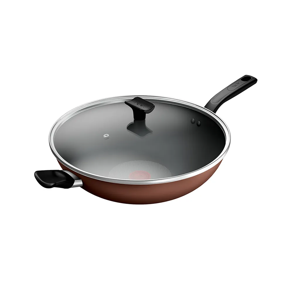 【Tefal 特福】Espresso醇火系列30CM不沾鍋炒鍋(加蓋)