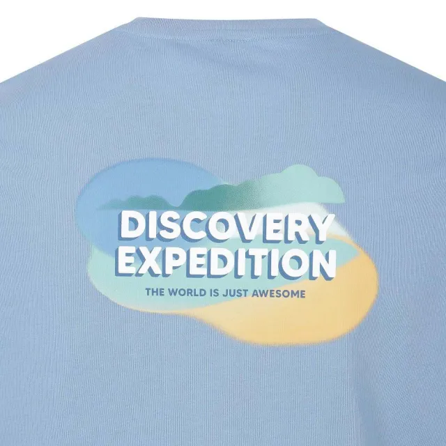 【Discovery Expedition】彩色雲朵圖案短袖T恤 上衣 (DXRS7N063-BLS)