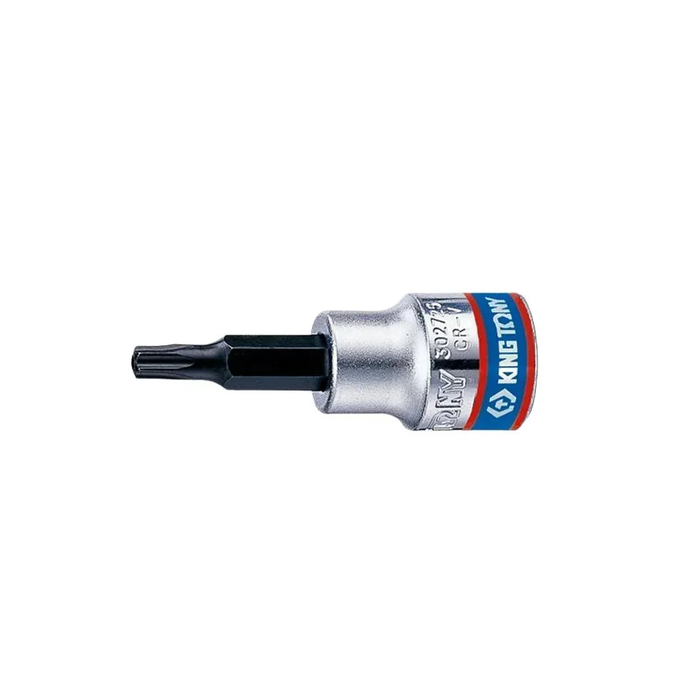 【KING TONY 金統立】專業級工具3/8 DR.六角星型中孔起子頭套筒(KT302750)