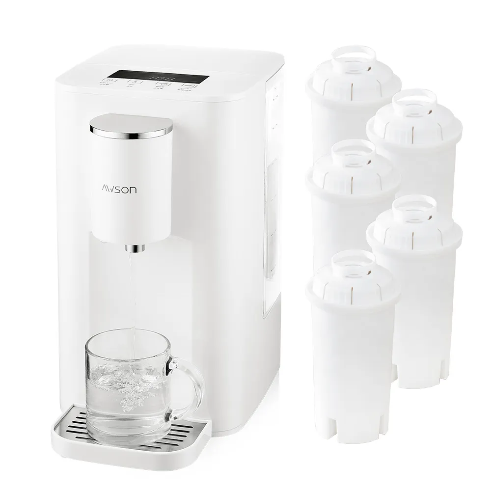 【AWSON 歐森】2.9L濾芯式瞬熱開飲機/飲水機/ASW-K2901(虹吸式出水+專用濾芯組共5入)