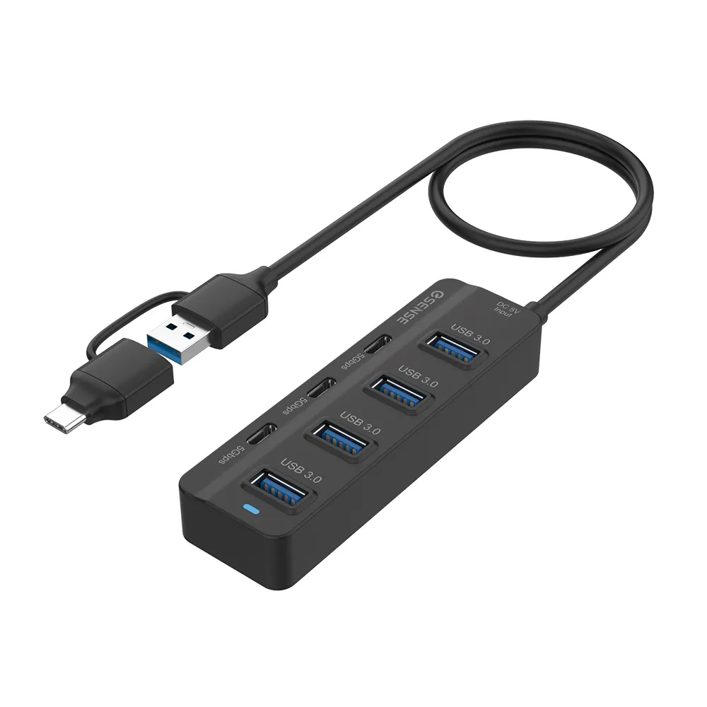【ESENSE 逸盛】4A+3C 7 Port USB3.0集線器743