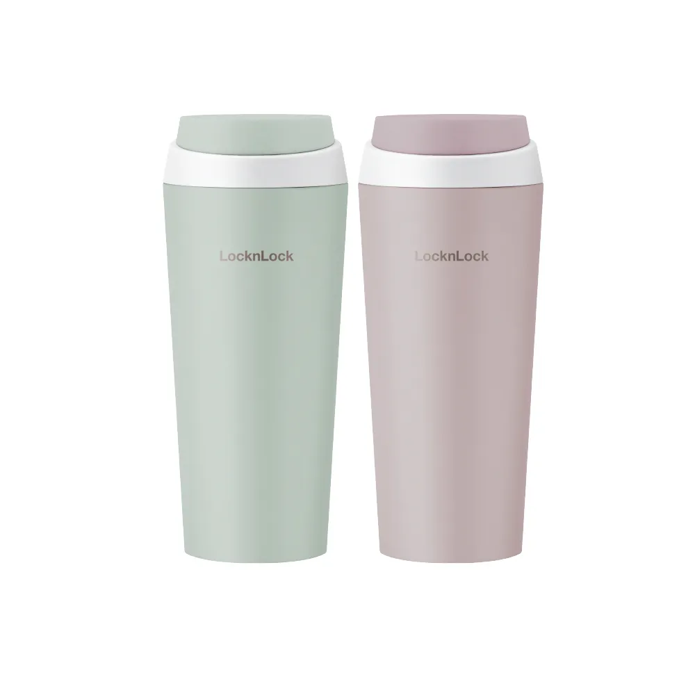 【LocknLock 樂扣樂扣】官方直營 跳跳奶蓋彈蓋不鏽鋼咖啡杯 550ml(二色任選/保溫杯/咖啡杯)