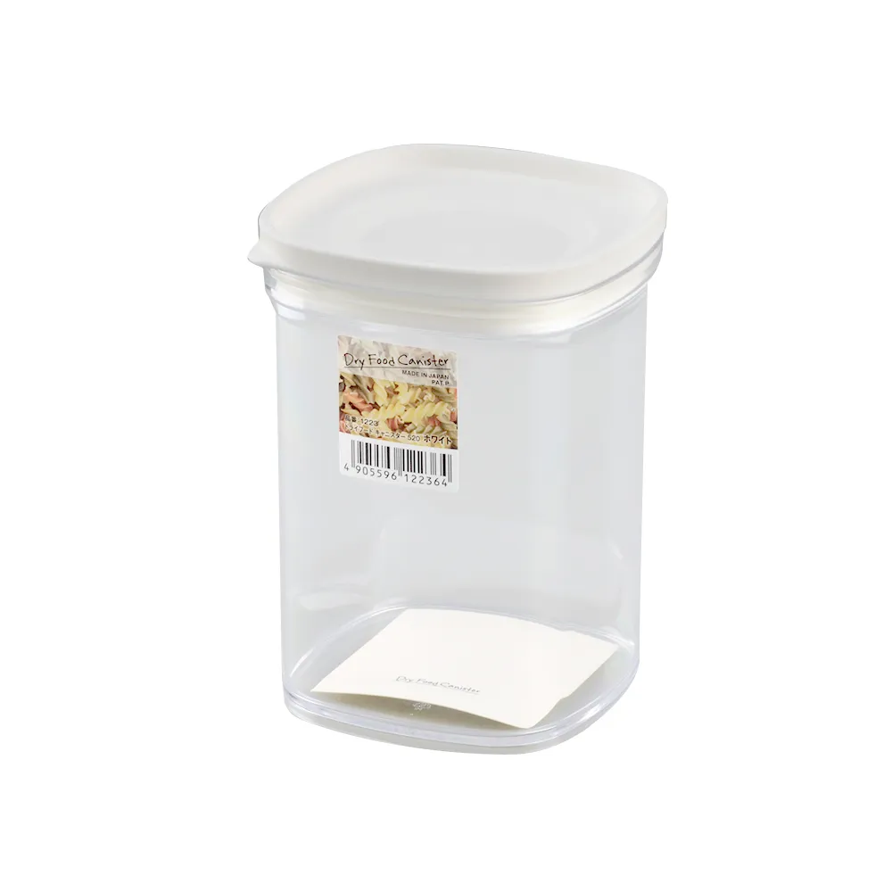 【日本inomata】日製可疊式食材密封保鮮盒-520ml-3入-多色可選(食物保鮮罐/防潮保鮮密封罐/密封儲存罐)