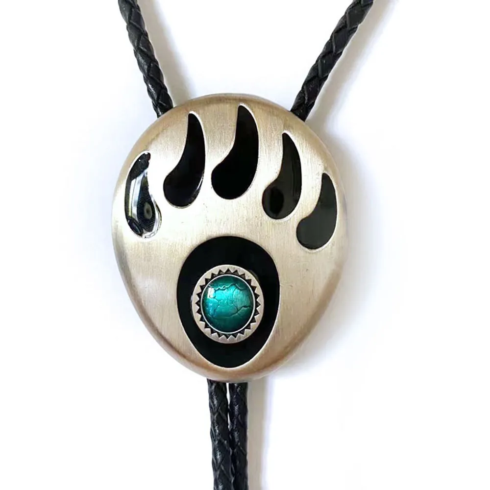 【米蘭精品】現貨+預購 波洛Bolo tie波洛領帶(西部風格熊爪圖騰美式領帶男配件74gx41)