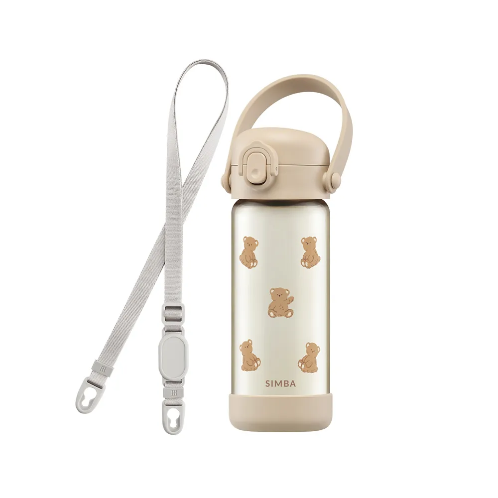 【Simba 小獅王辛巴】鉑金PPSU兒童水壺入門組400ml(兒童水壺/幼兒園水壺/吸管水壺/直飲水壺)