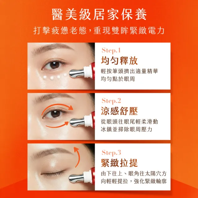 【OZIO 歐姬兒】凍齡蜂王乳 蜂潤電眼霜3入-25ml(抗老/緊緻/拉提/撫紋/)