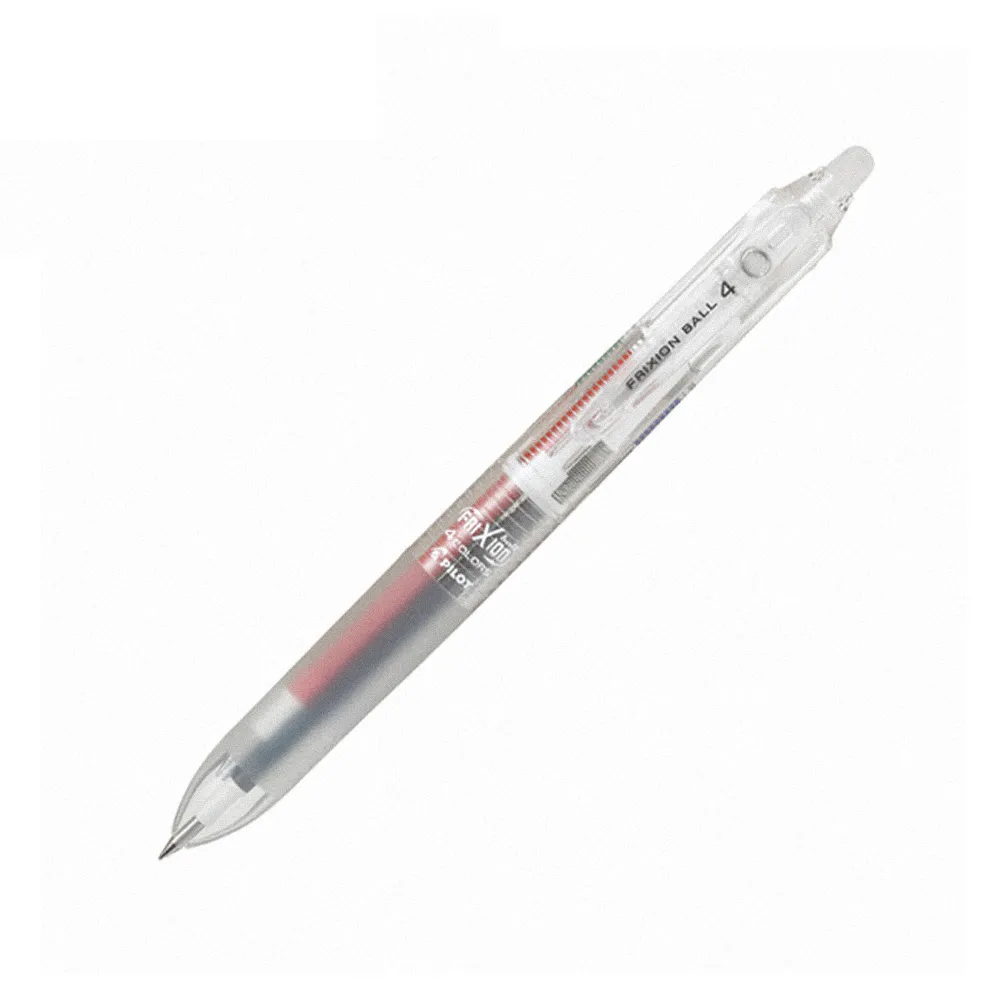 【PILOT 百樂】透明四色按鍵魔擦筆0.38mm