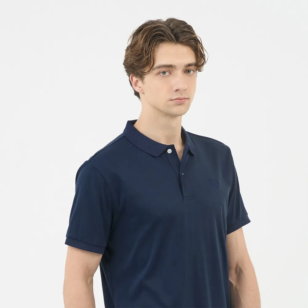 【GIORDANO 佐丹奴】男裝短袖POLO衫 Liquid Touch系列(27 新海軍藍)