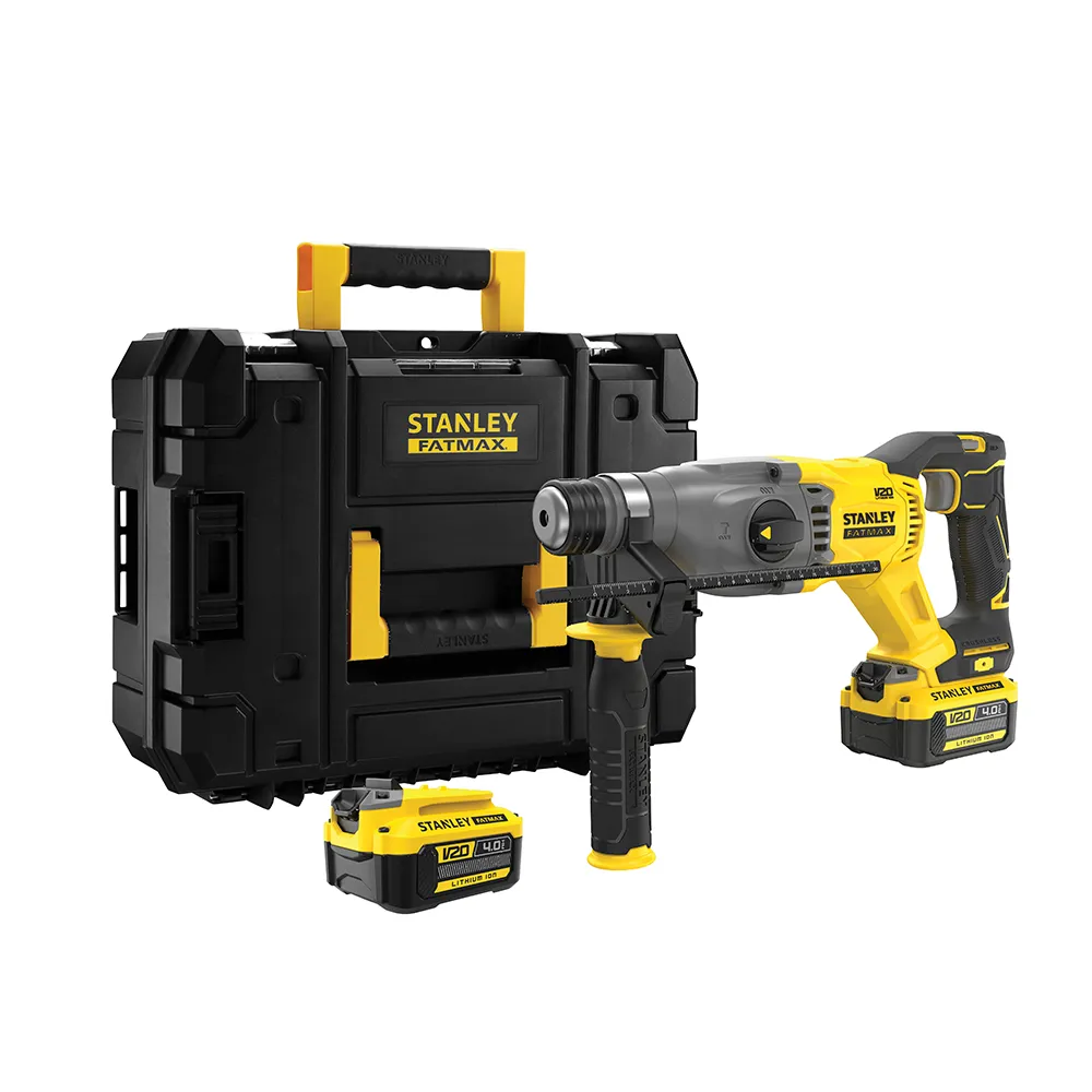 【Stanley】20V無刷四溝三用震動電鑽 雙電4.0(SBH900M2K)