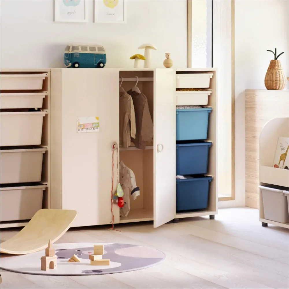 【iloom 怡倫家居】EDDI KIDS 1150型 門片型收納衣櫃 4色(衣櫃 衣櫥 拉門衣櫃 衣物收納櫃 收納櫃)