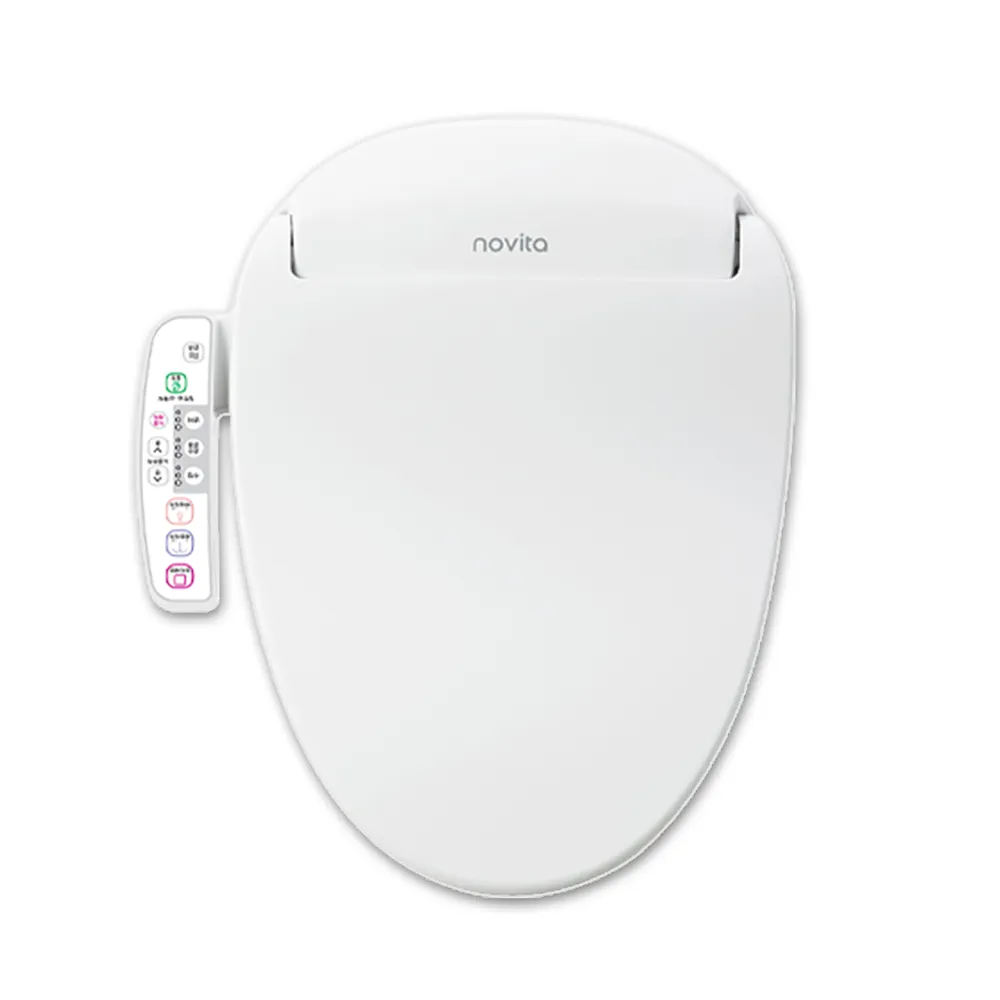 【Novita 諾維達】瞬熱式正離子濾水洗淨便座 BI-304ST 短版(ECO 節能/不銹鋼噴頭/薄型設計/免治馬桶)