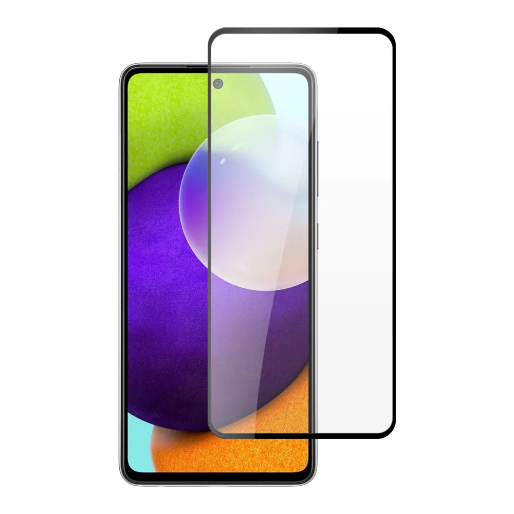 三星 A52 A52S 3D全滿版覆蓋黑框透明鋼化玻璃疏油鋼化膜保護貼玻璃貼(A52保護貼A52鋼化膜A52S保護貼)