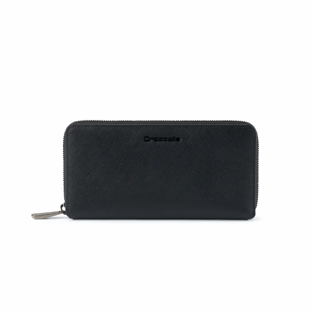 【Crocodile】長夾 拉鍊長夾 錢包 19卡 RFID Aston奧斯頓系列-0103-11407-鱷魚皮件(新品上