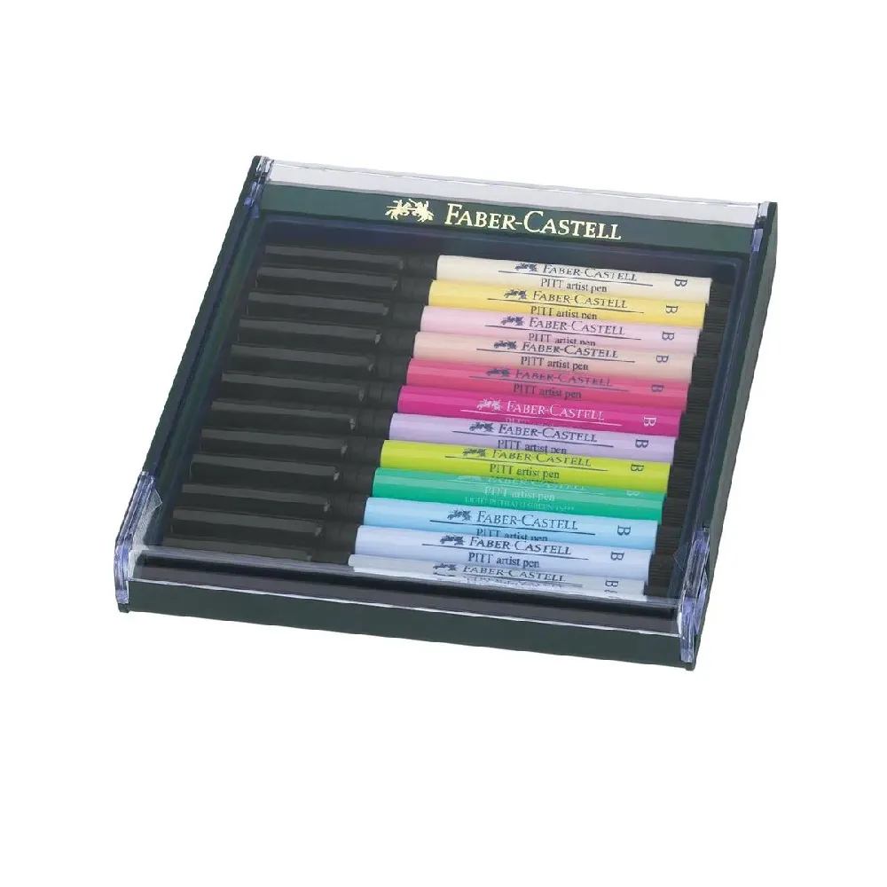 【Faber-Castell】藝術家級PlTT 12色藝術筆-粉彩色系(原廠正貨)