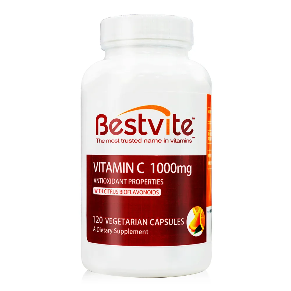 【美國BestVite】必賜力維生素C-1000膠囊1瓶(120顆)