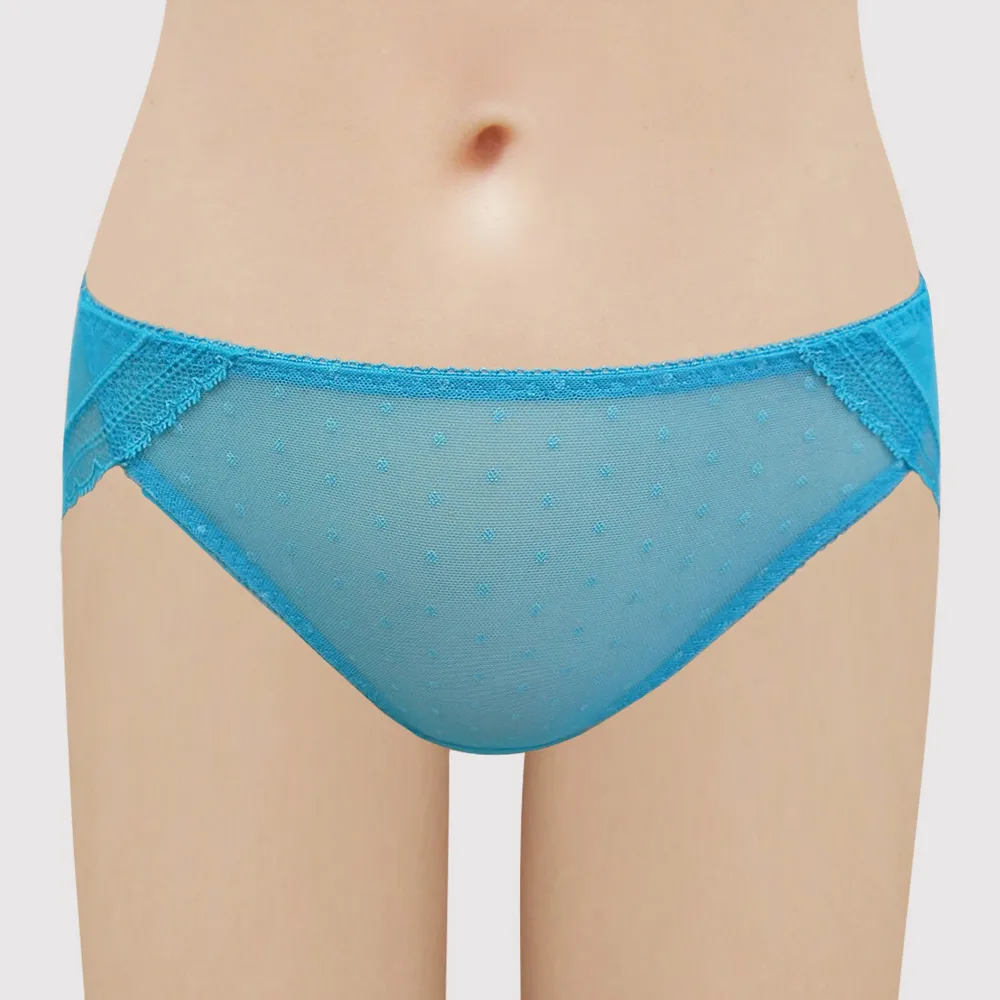 【瑪登瑪朵】S-Select 低腰三角網內褲(純淨藍)