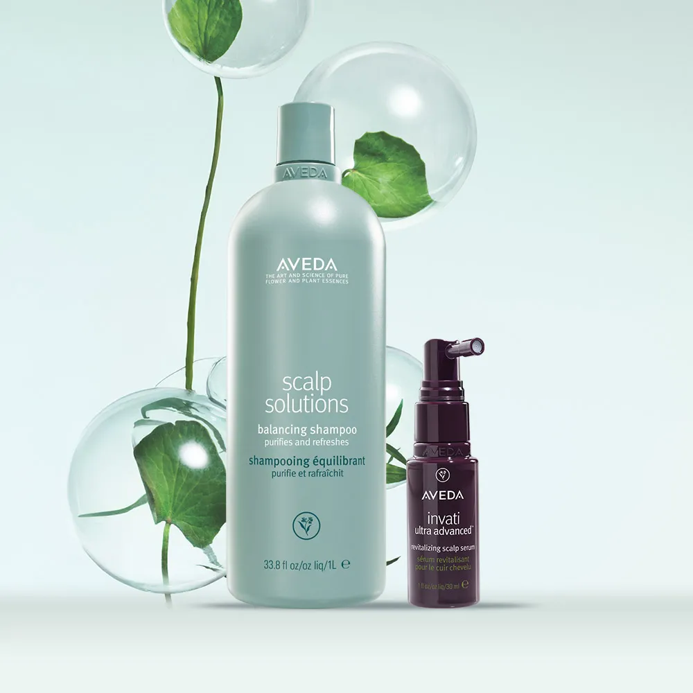 【AVEDA】蘊活淨瑕平衡洗髮精1000ml (全新頭皮保養 呵護髮肌齡)_附贈 壓頭