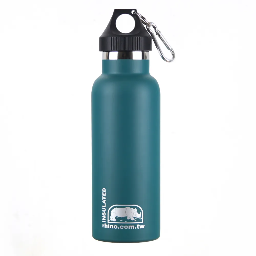 【犀牛RHINO】Vacuum Bottle雙層不鏽鋼保溫水壺500ml(清綠)