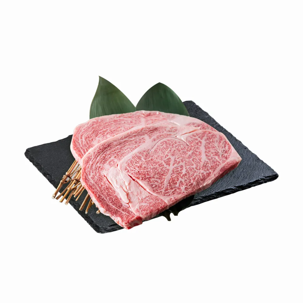【勝崎生鮮】日本A5純種黑毛和牛肋眼牛排4片組(280公克±10% / 1片)