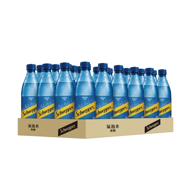 【Schweppes 舒味思】原味氣泡水500mlx2箱(共48入;官方直營)