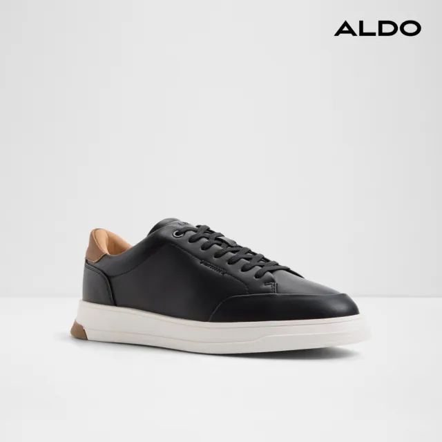 【ALDO】ANDRY-質感撞色後跟休閒鞋-男鞋(黑色)