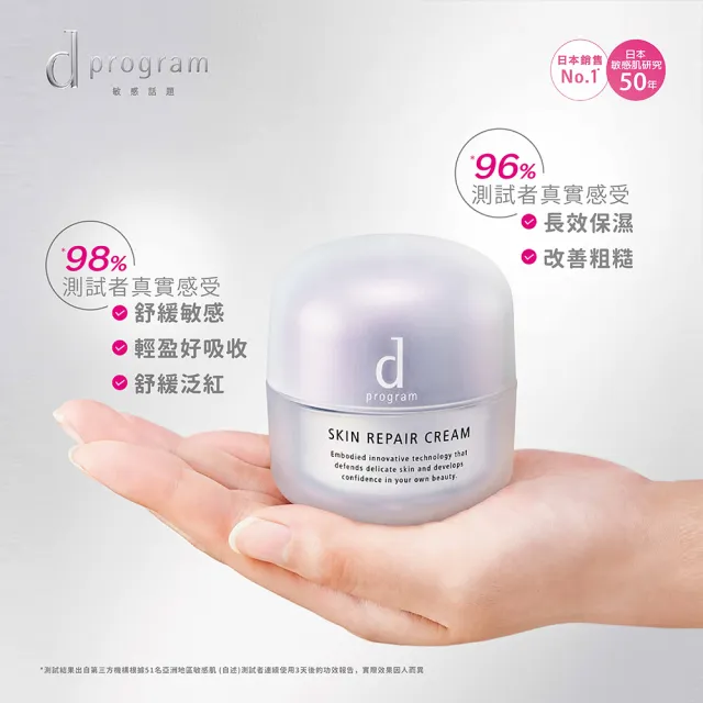 【d program 敏感話題】急救修護霜雙入組(乳霜45gx2入/敏弱肌/敏感肌/保濕)