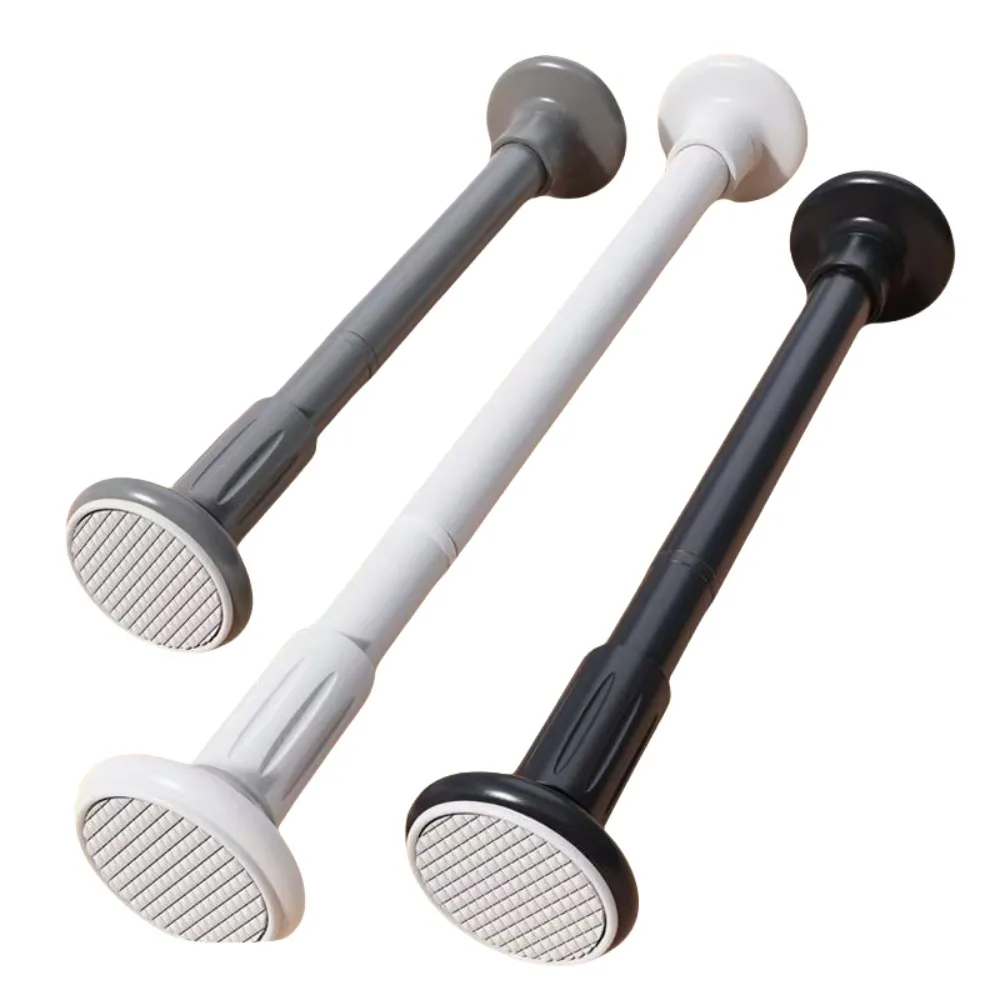 【小不記】110cm-160cm/免打孔/可伸縮/適用多場景(不鏽鋼 窗簾桿 伸縮桿 門簾桿 曬衣桿 衣櫃掛衣桿 浴簾桿)