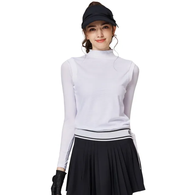 【BLKTEE GOLF】網孔假兩件防曬冰絲袖套衣 (高爾夫女上衣 高爾夫防曬衣 golf球衫)