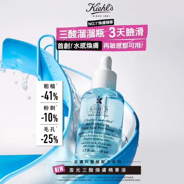 【Kiehl’s 契爾氏】官方直營 激光三酸煥膚精華液 30ml雙入組(Kiehl’s/新品上市)