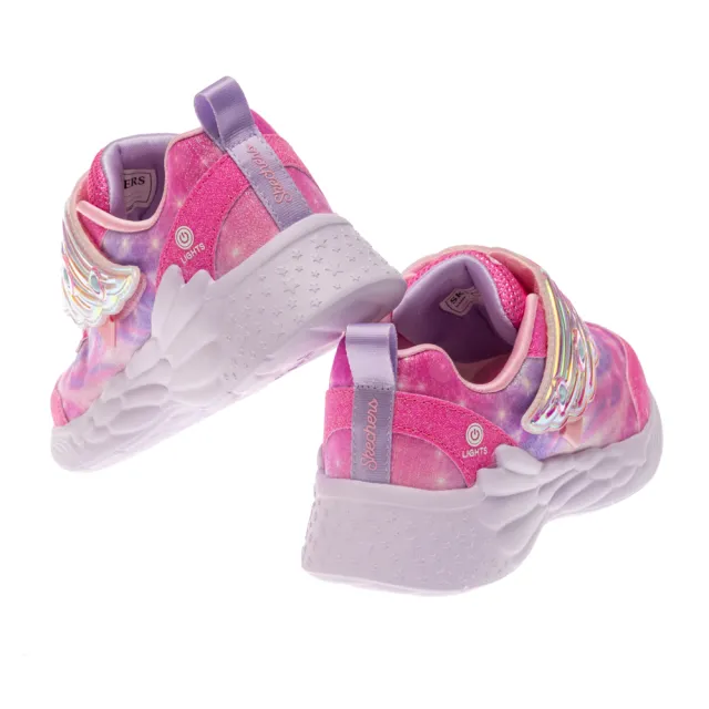 【SKECHERS】女童系列 燈鞋 運動鞋 DREAM RACER (303067LPNK)