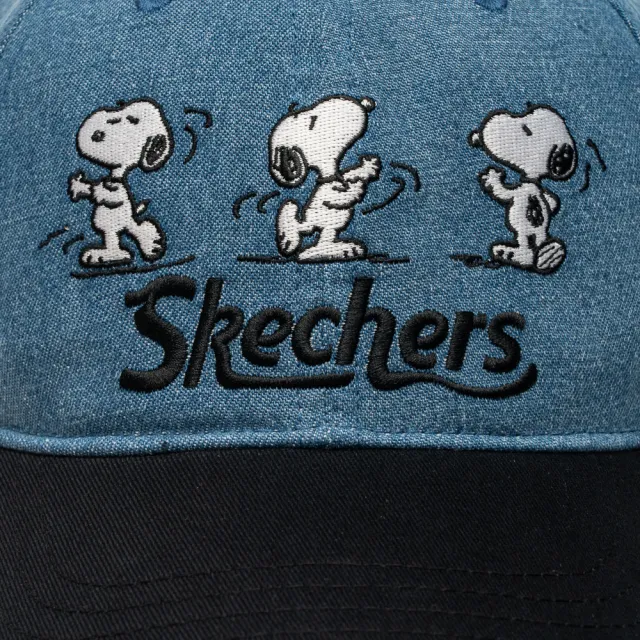 【SKECHERS】童棒球帽_SNOOPY聯名款_牛仔藍 (L326K054-06MY)