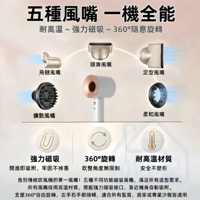 【小不記】智能恆溫+高速風力+低音降噪(吹風機 大風量吹風機 沙龍吹風機 暴力吹風機 高速吹風機 吹風機架)