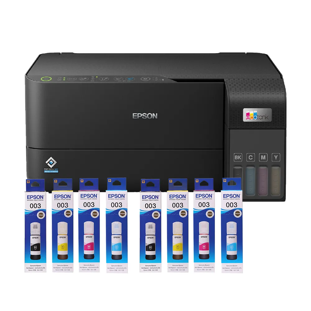 【EPSON】官方直營 搭2組T00V原廠1黑3彩墨水★L3550 三合一Wi-Fi智慧遙控連續供墨複合機