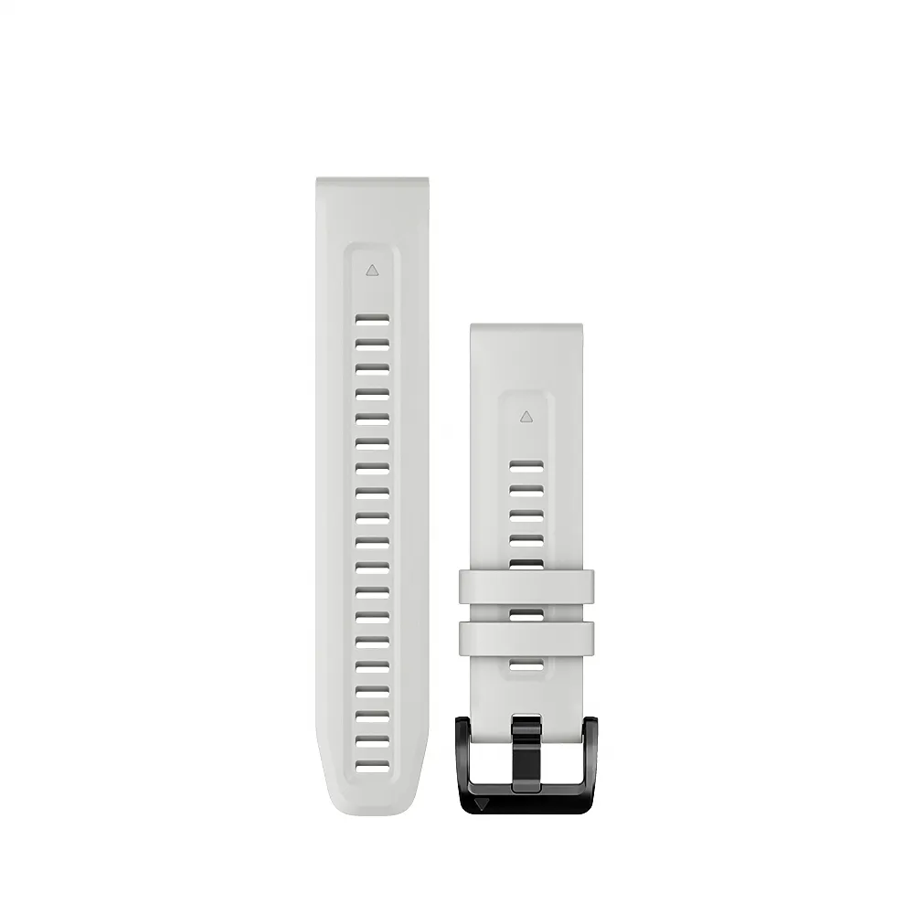 【GARMIN】QuickFit 22mm 大理石白矽膠錶帶