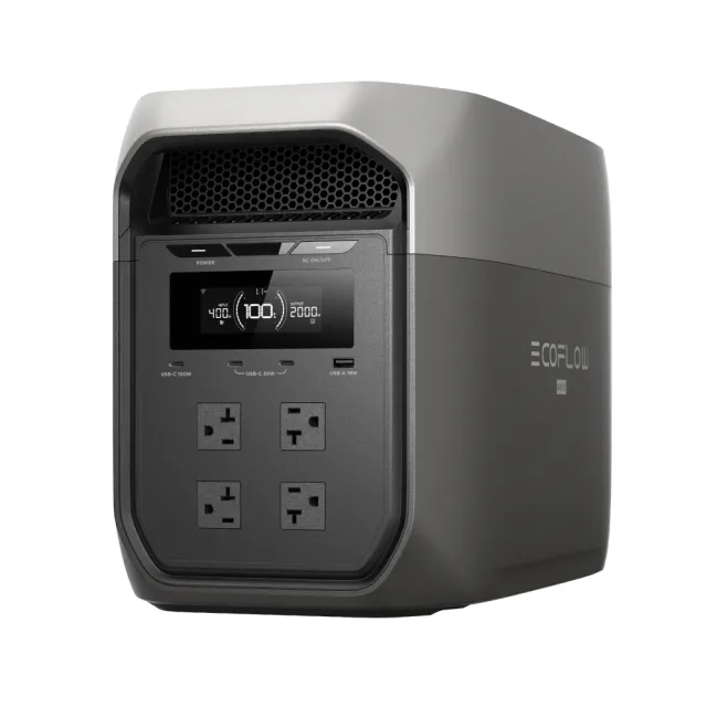 【ECOFLOW】DELTA 3 MAX 2400W戶外儲電設備 加贈收納包+220W太陽能板 (儲能電源 防颱必備 停電神器)