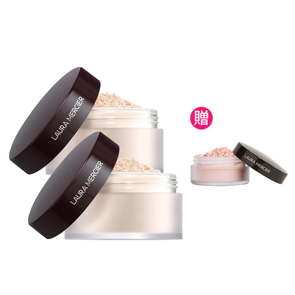 【LAURA MERCIER 蘿拉蜜思】煥顏透明蜜粉29g囤貨組-共2入(冠軍蜜粉/定妝散粉)