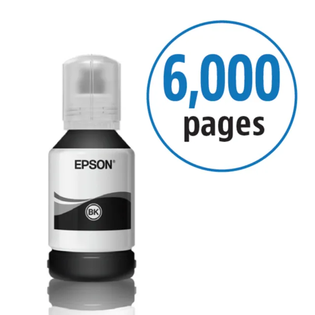 【EPSON】官方直營 T03Q100 原廠黑色高容量墨水罐/墨水瓶 6000頁(M1120/M2140/M3170)