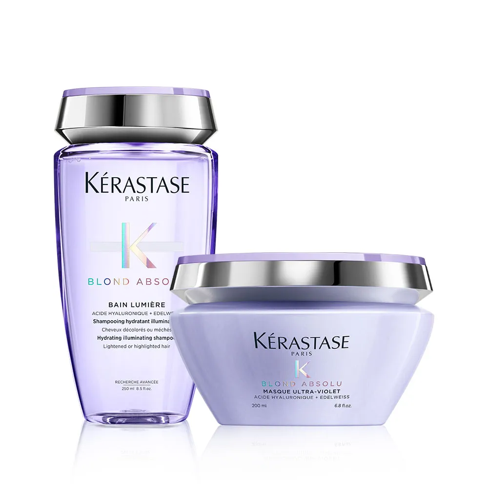 【KERASTASE 巴黎卡詩】燦金絕色洗護限定組 (洗髮精+髮膜/去黃/矯色/護色/染後/染髮)