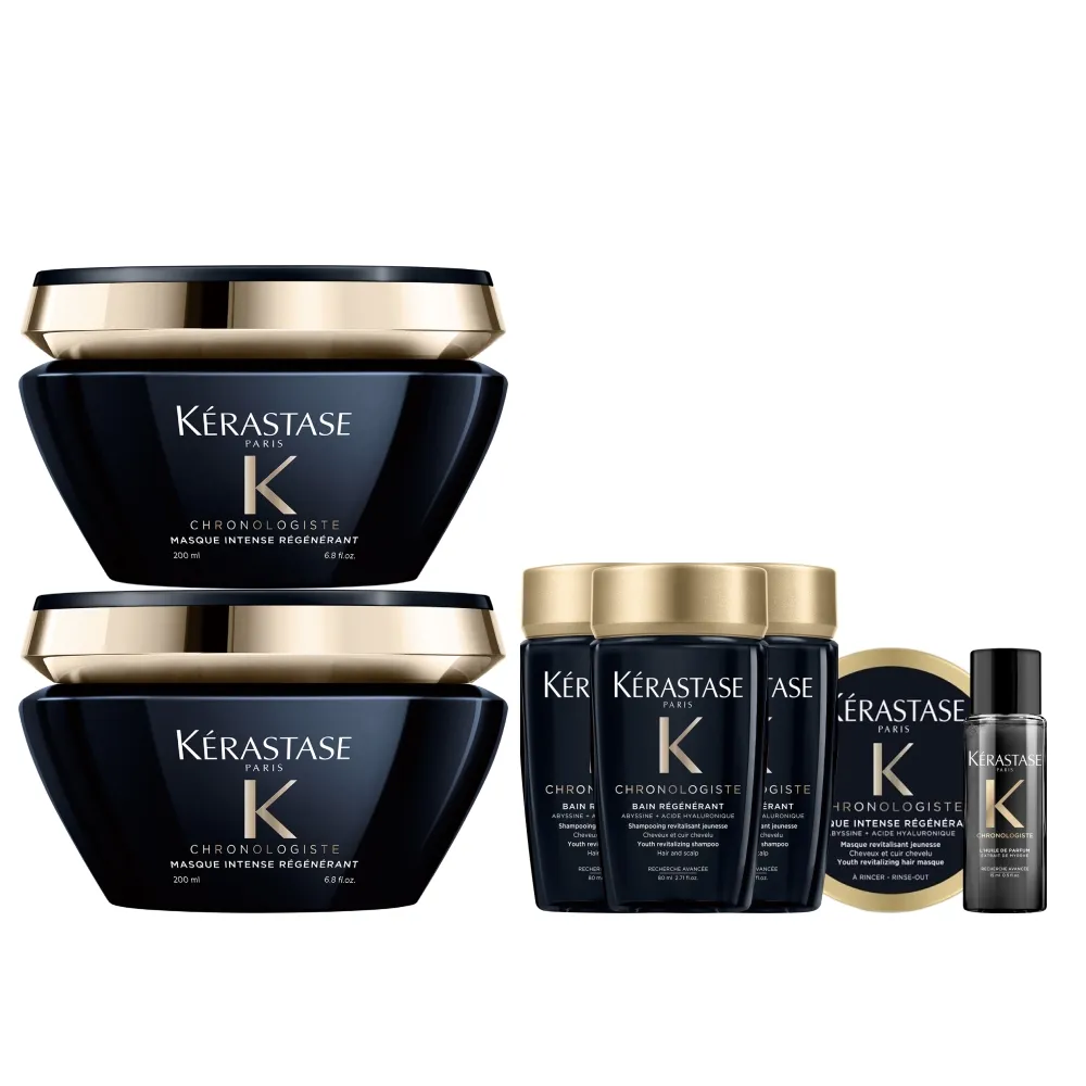 【KERASTASE 巴黎卡詩】黑鑽極萃逆時髮膜200ml雙入組(卡詩髮膜/護髮/修護)