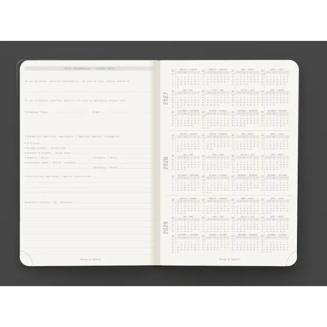 法國 RHODIA《2027 WebPlanner 手帳》A6 size / 週間直式