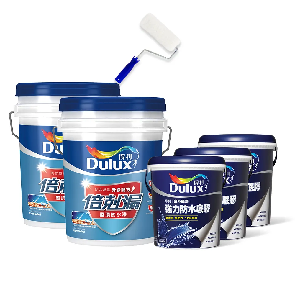 【得利】Dulux官方旗艦店★20坪基本版 A959倍剋漏屋頂防水組(防水漆 隔熱漆)