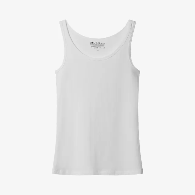 【Bread & Boxers】Tank 有機棉女用背心-白