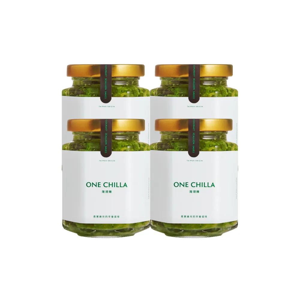 【ONE CHILLA】灣沏辣生鮮蔥鹽醬165g*4入組