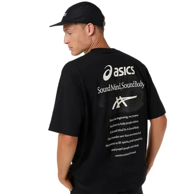 【asics 亞瑟士】短袖上衣 男 訓練 慢跑 黑 2031F934-001