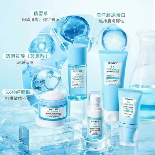 【SKINTIFIC】神經醯胺保濕霜30g(2入組)