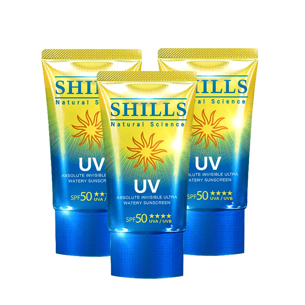 【SHILLS 舒兒絲】很耐曬絕對隱形超水感防曬凝乳SPF50★★★★3入