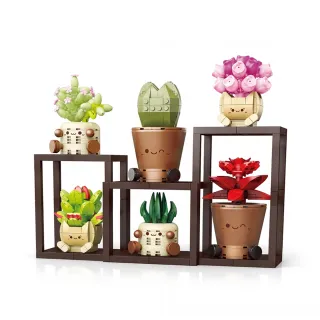 【森寶】AREAX磚區 Block Florist 積木花坊系列多肉盆栽套祖