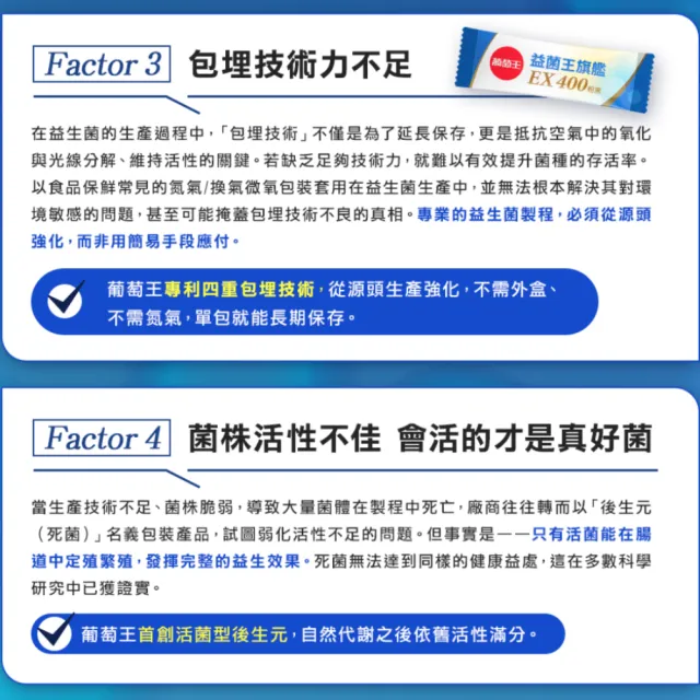 【葡萄王】益菌王旗艦EX 400粉末x4盒 共120包(莊智淵推薦 益生菌 兒童 寶寶 孕婦皆可食用)