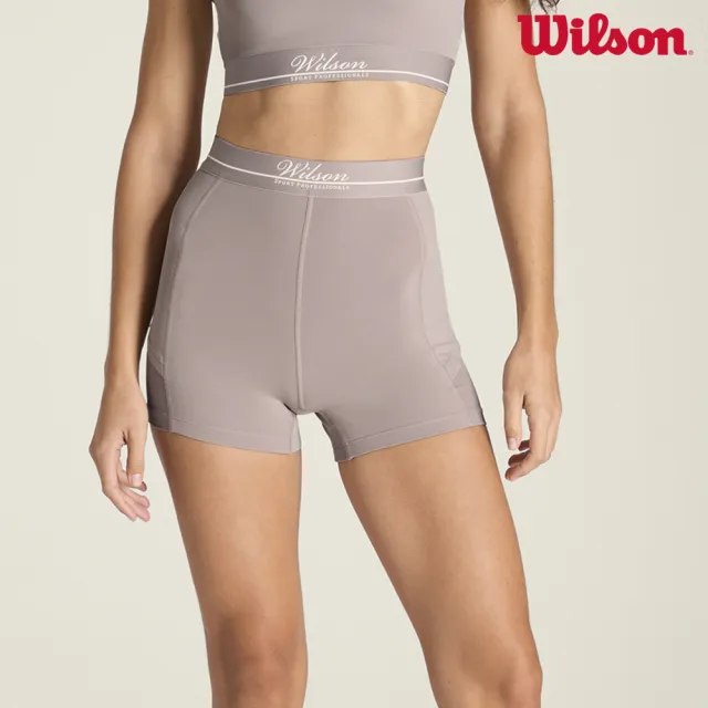 【WILSON】Tennis Ball Short Bark 女款 服飾 短褲 瑜珈褲 緊身褲 咖啡色 WW00267T042001