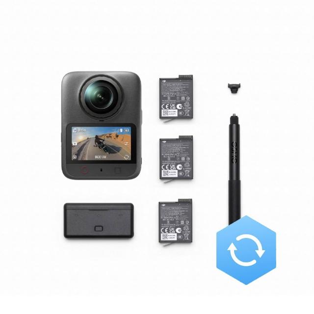 【DJI】OSMO 360 II 暢拍套裝+2年版Care 全景相機/運動相機｜旗艦畫質可換鏡片｜內建105G(聯強國際貨)